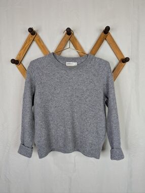 Evereve 100% Cashmere Grey Crew Neck Sweater - Size Small